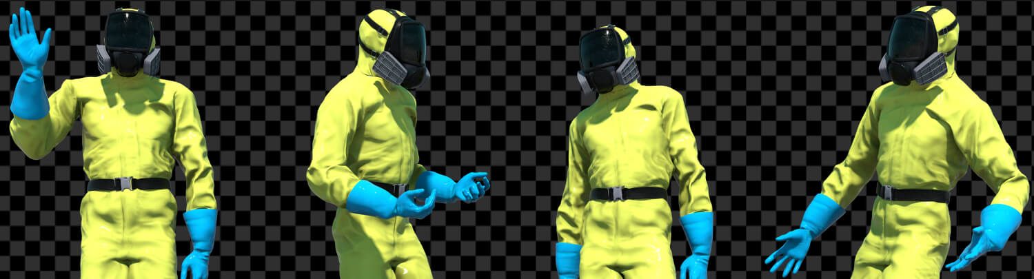 hazmat suit, apocalyptic characters, download