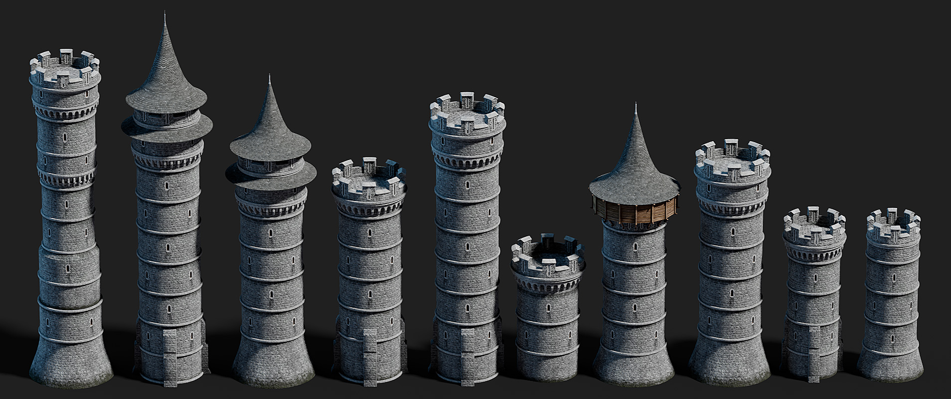 Download castle towers and spires for free
