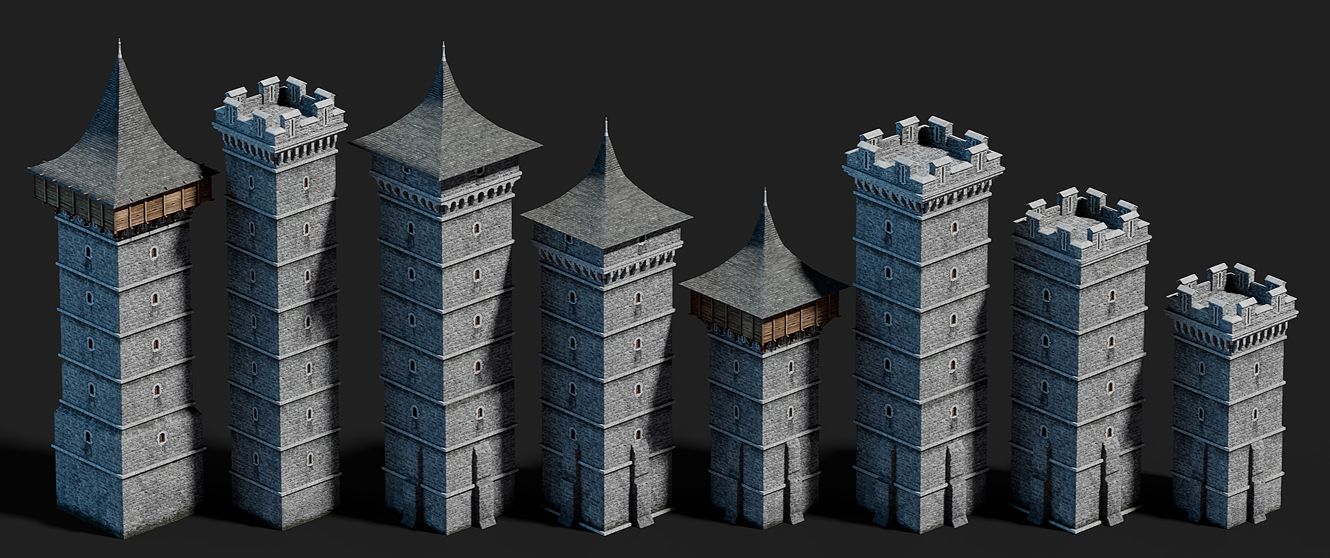 Download free 3D Medieval Tower models for Free